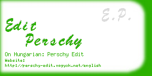 edit perschy business card